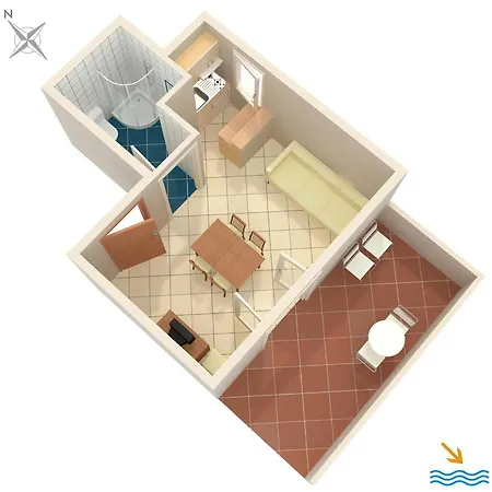 Апартаменты Studio Jesenice 5159a